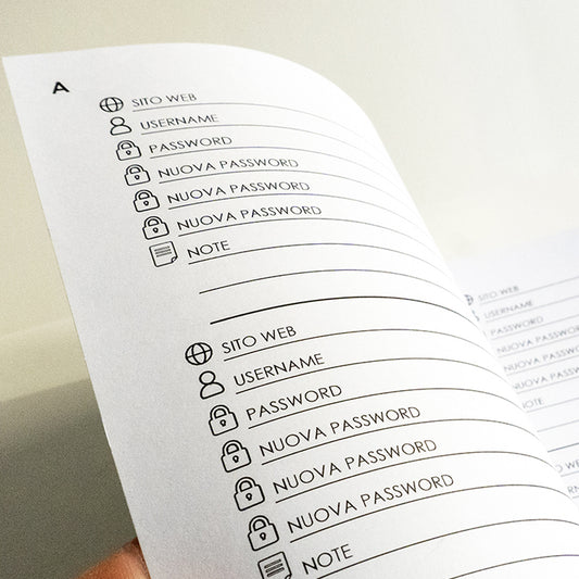 INTERNO PASSWORD Quaderno personalizzato con il tuo nome