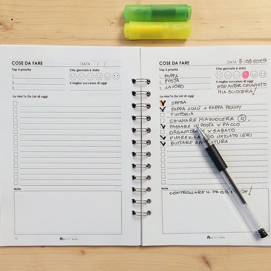 INTERNO TO DO LIST Quaderno personalizzato con il tuo nome