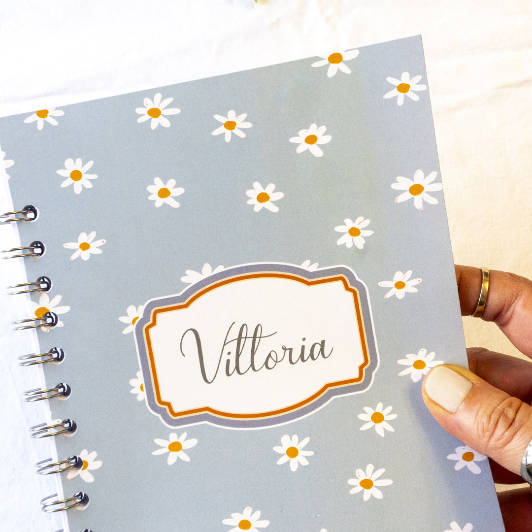Quaderno personalizzato con il tuo nome - Modello Vittoria