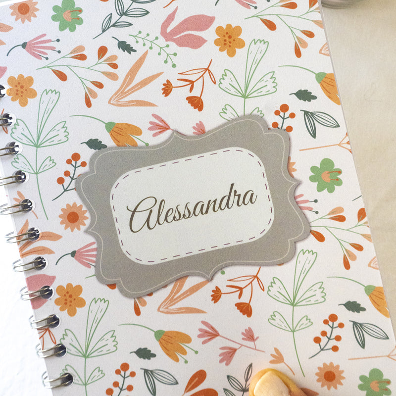 Quaderno personalizzato con il tuo nome - Modello Alessandra