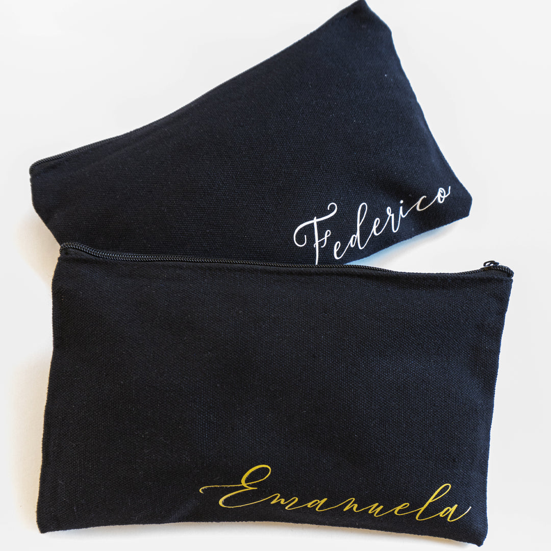 Astuccio Black Classic style da personalizzare - 21,5x13cm