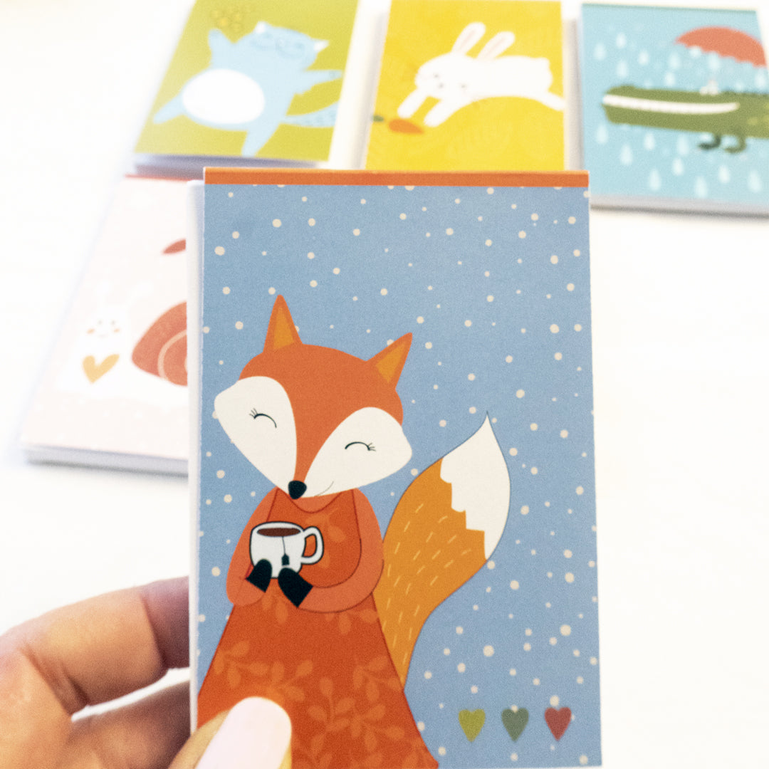 Block Notes Fox - 7x11cm - 50 fogli