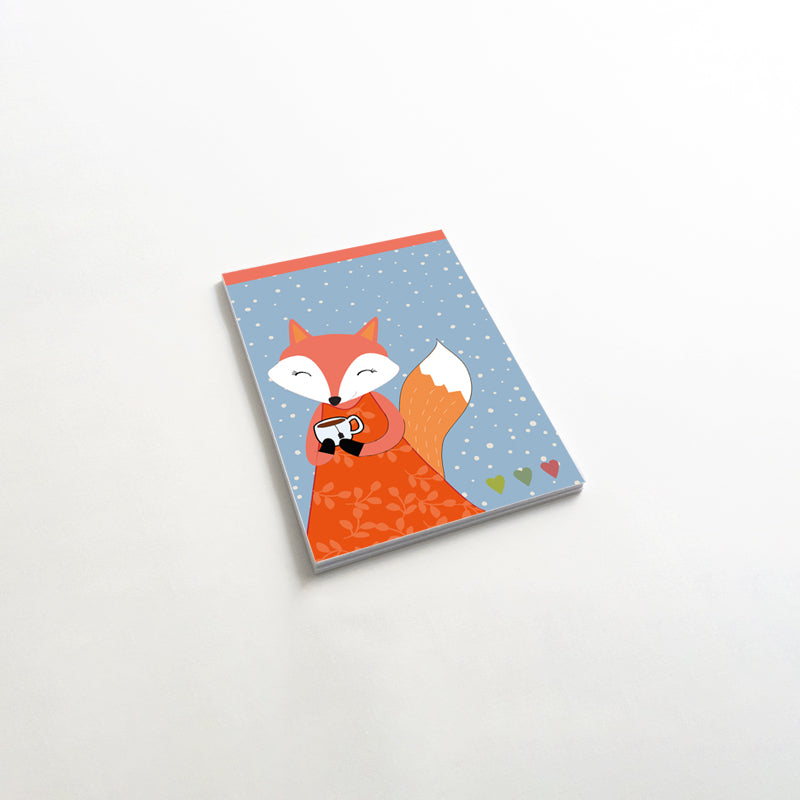 Block Notes Fox - 7x11cm - 50 fogli