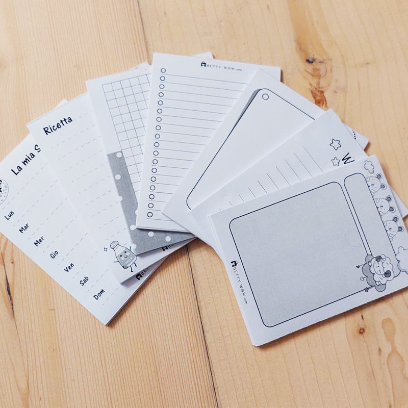 Block Notes Kawaii Winter - 7x11cm - 50 fogli