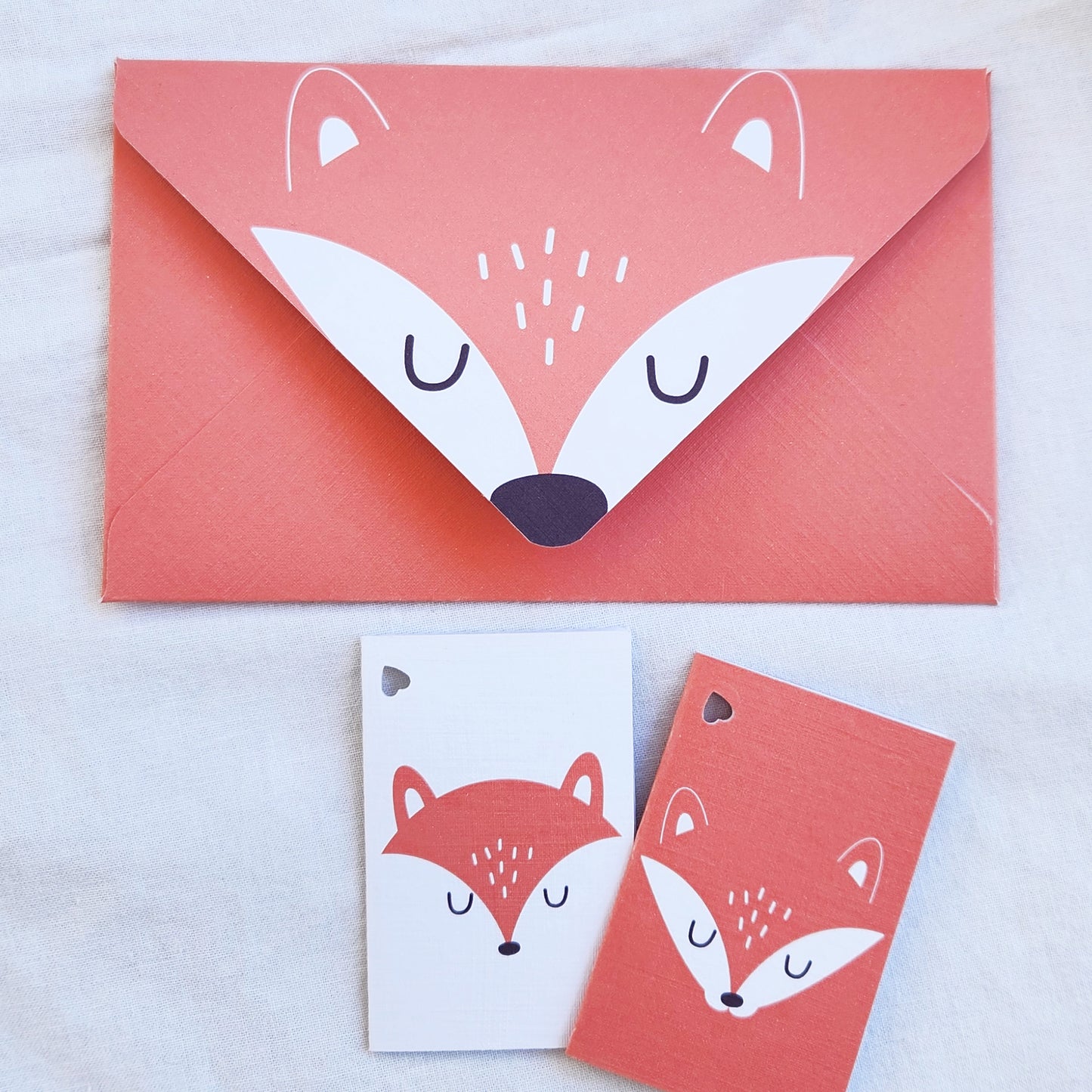 Set di biglietti di auguri - Orme di inchiostro