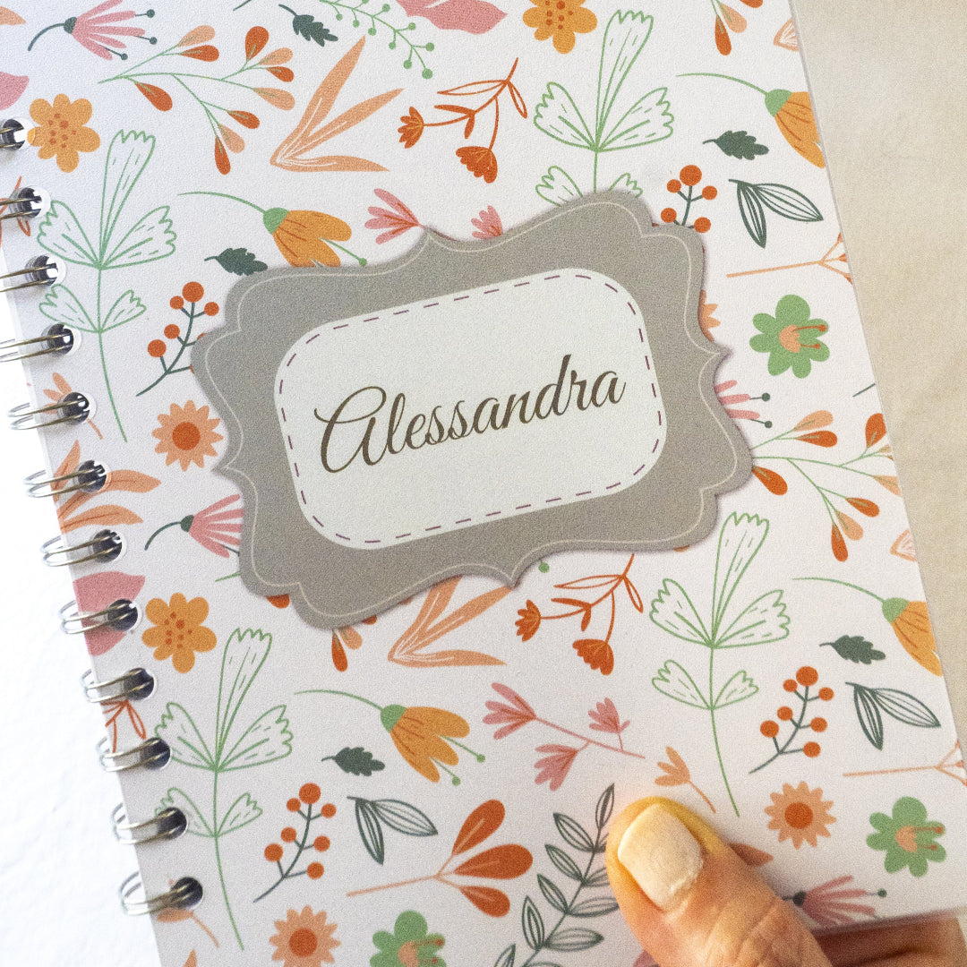 Quaderno personalizzato con il tuo nome - Modello Alessandra
