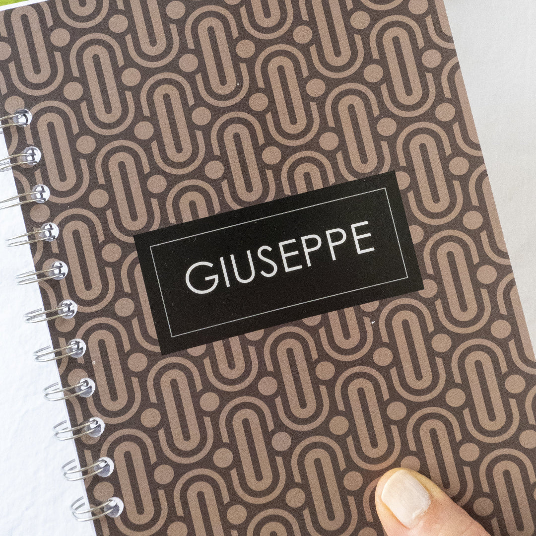 Quaderno personalizzato con il tuo nome - Modello Giuseppe