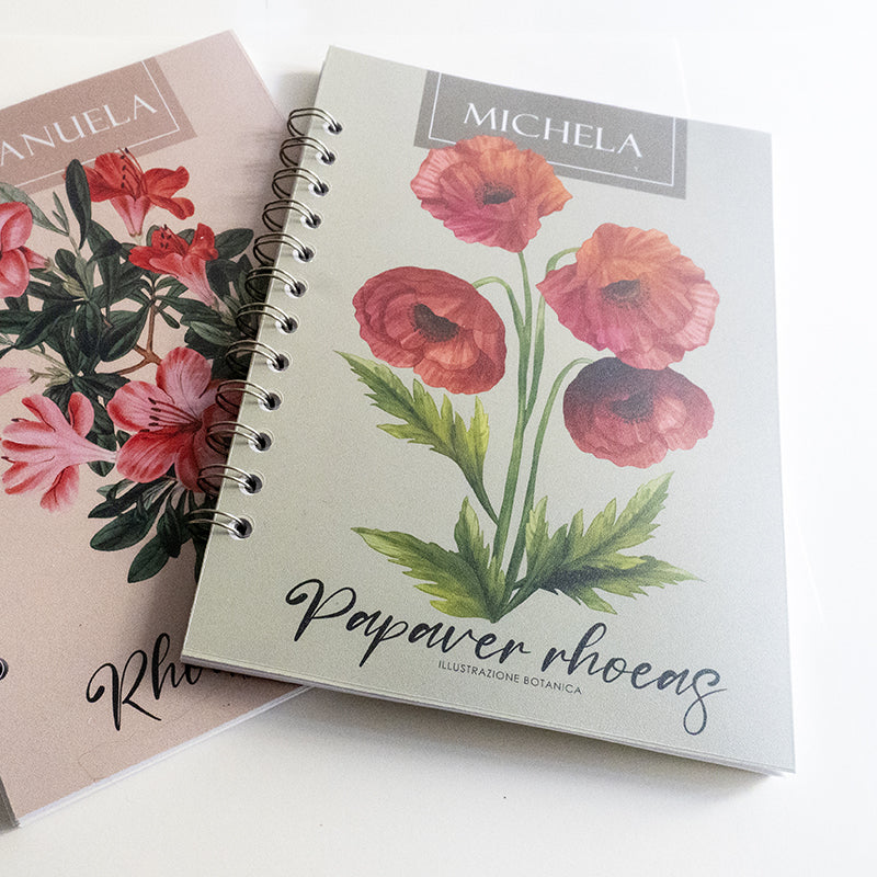 Quaderno personalizzato con il tuo nome - Modello Emanuela