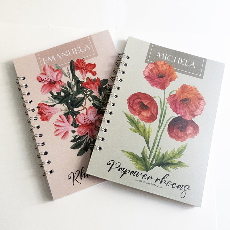 Quaderno personalizzato con il tuo nome - Modello Michela