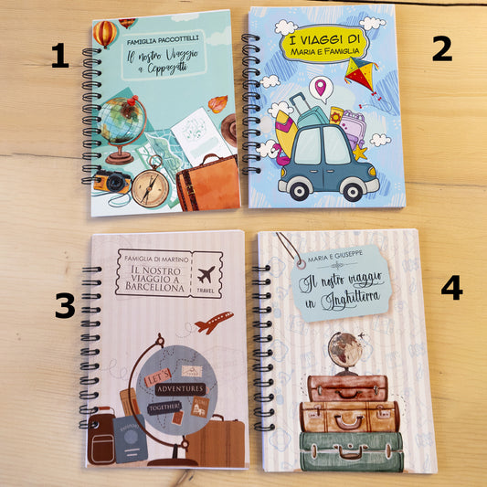 Diario di Viaggio personalizzato con nomi e destinazione