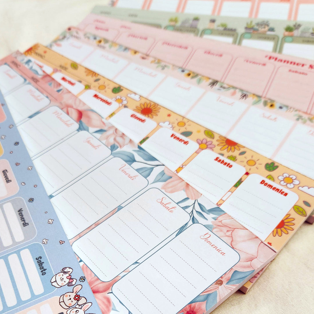 Planner settimanale Weekly Tulip - 28x9cm
