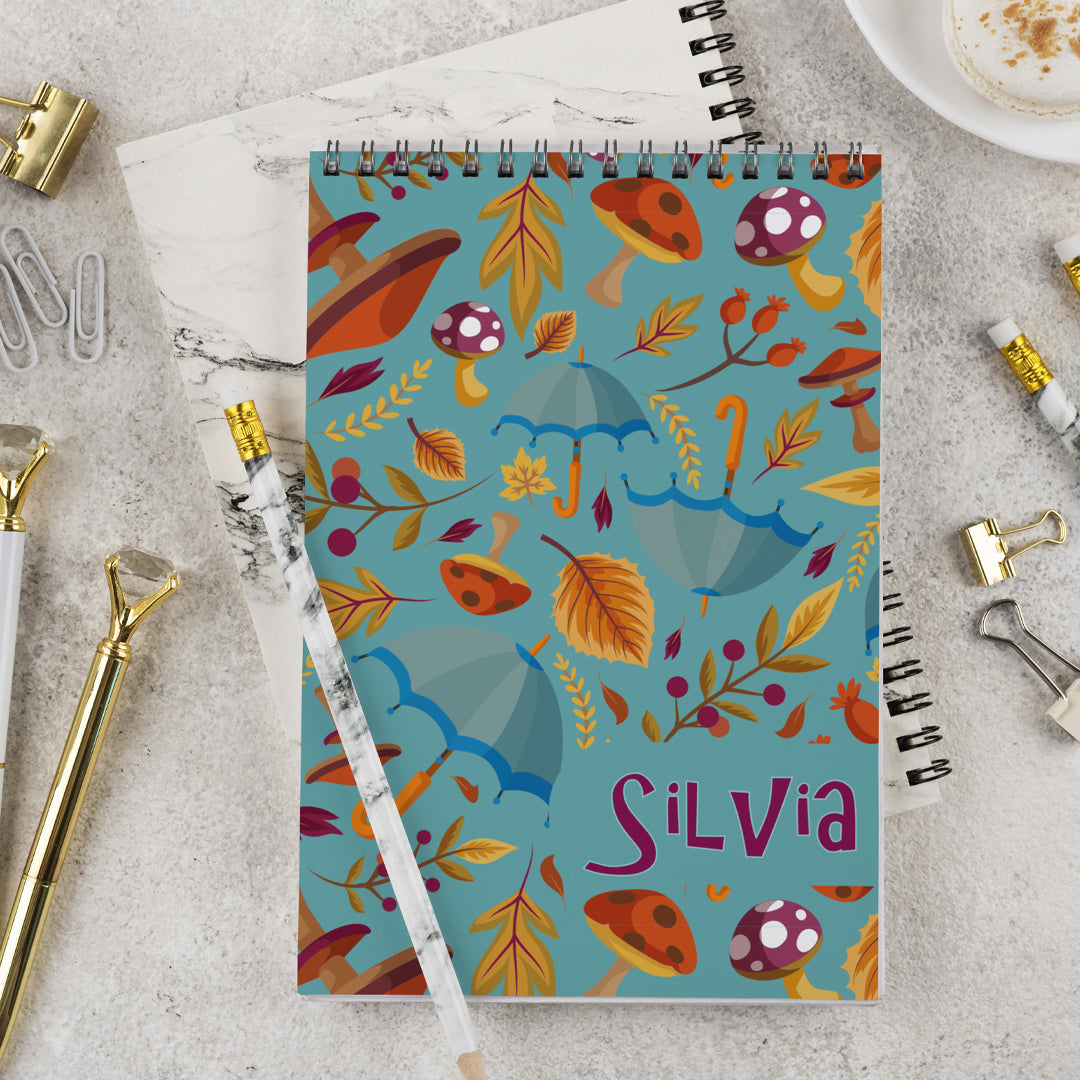 Planner giornaliero A5 collezione Oggi lo faccio 75 pagine - Mod. Funghetto