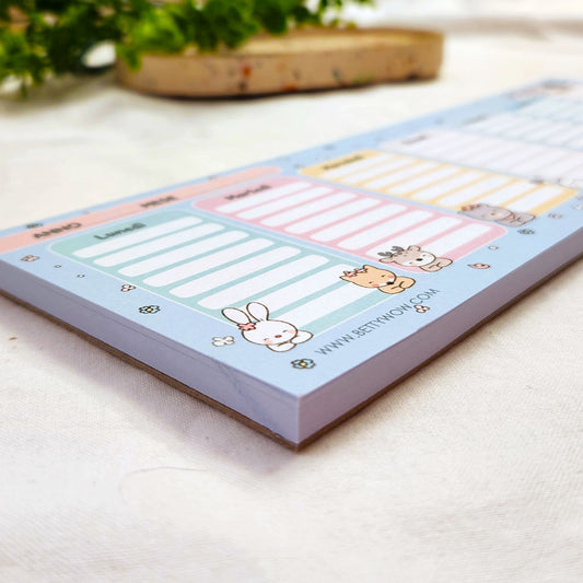 Planner settimanale Weekly Kawaii - 28x9cm