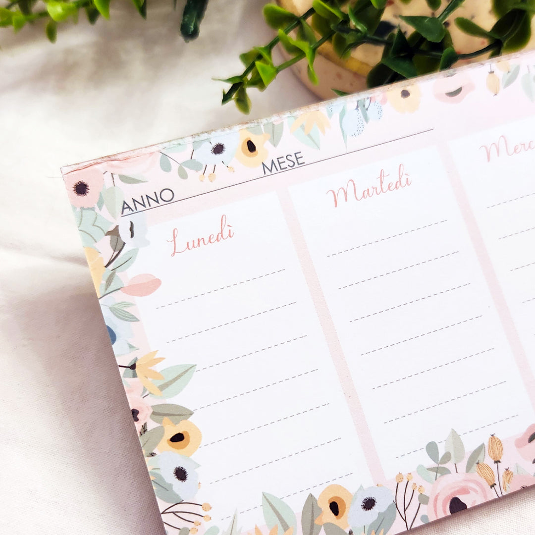 Planner settimanale Weekly Papaveri - 28x9cm