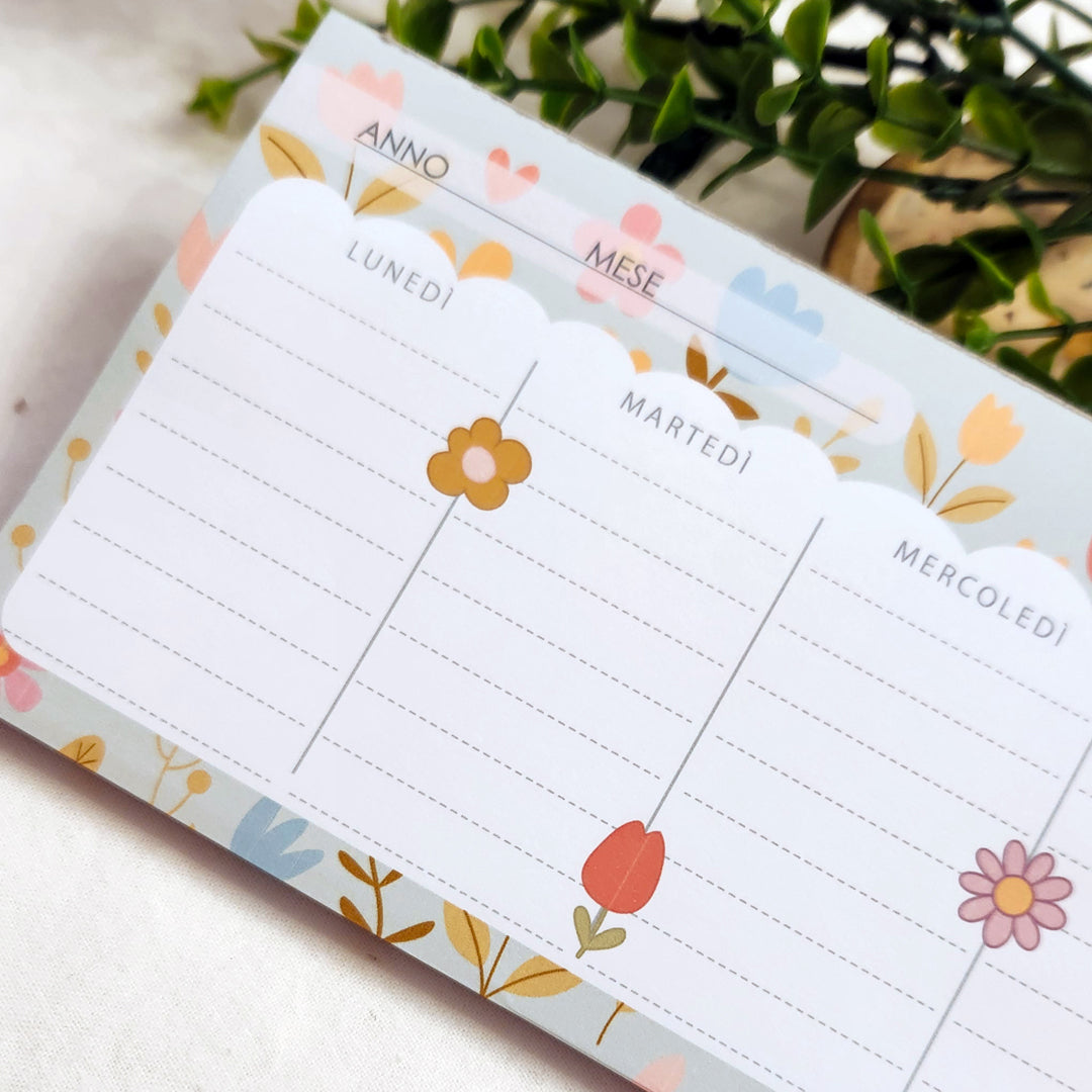 Planner settimanale Weekly Tulip - 28x9cm