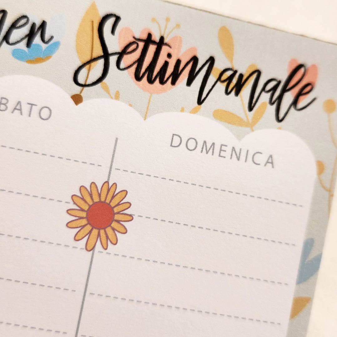 Planner settimanale Weekly Tulip - 28x9cm