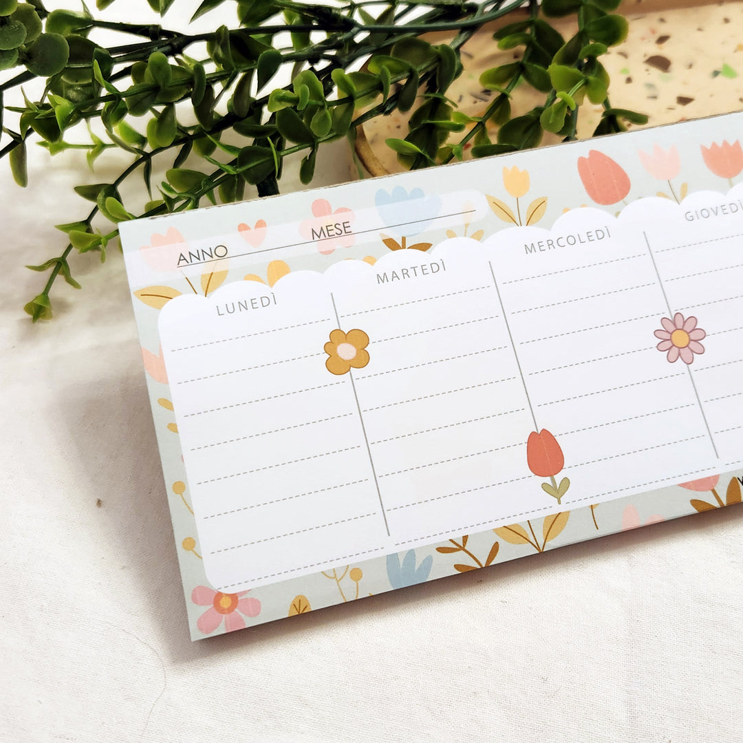Planner settimanale Weekly Tulip - 28x9cm