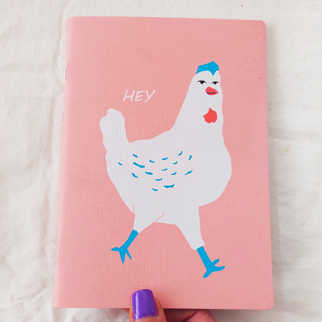Quaderno a righe "I Ruvidi ONE" - 13x18cm - Copertina telata - Mod. HEY hen