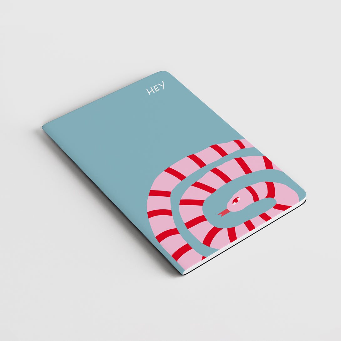 Quaderno a righe "I Ruvidi ONE" - 13x18cm - Copertina telata - Mod. HEY Snake