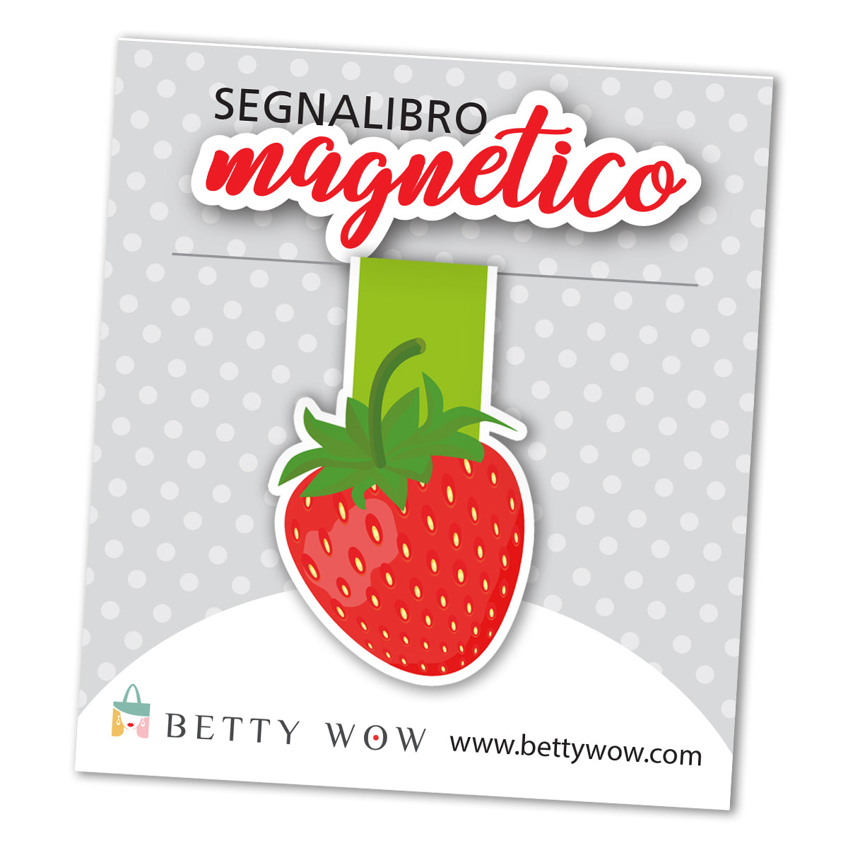 Segnalibro magnetico Fragola - 4x6cm