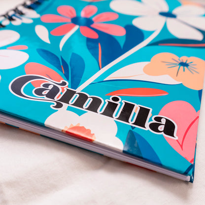 Quaderno personalizzato con il tuo nome - Modello Camilla