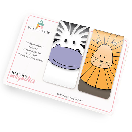 Segnalibri magnetici Baby Savana - 4x8cm