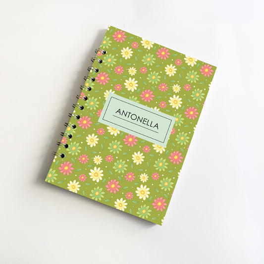 Quaderno personalizzato con il tuo nome - Modello Antonella