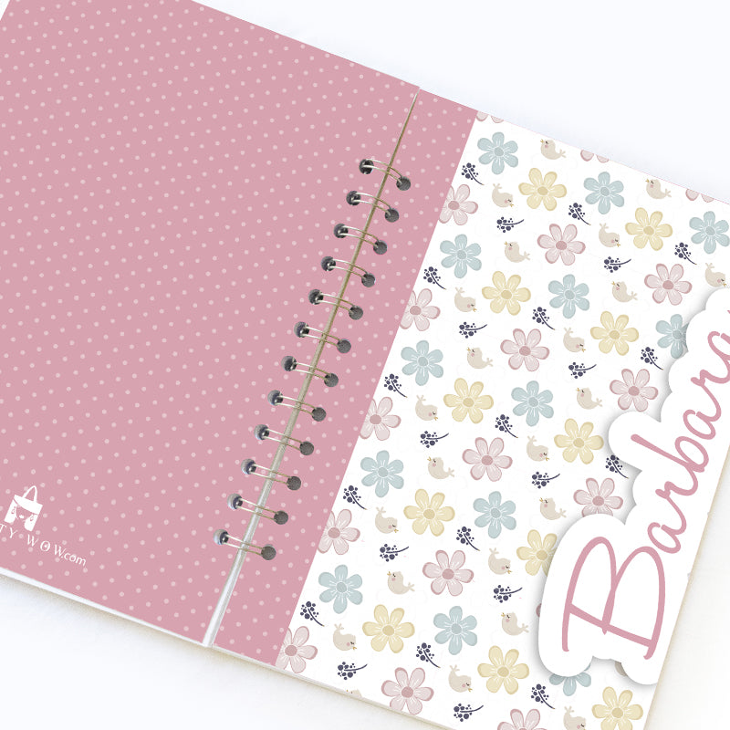 Quaderno personalizzato con il tuo nome - Modello Barbara