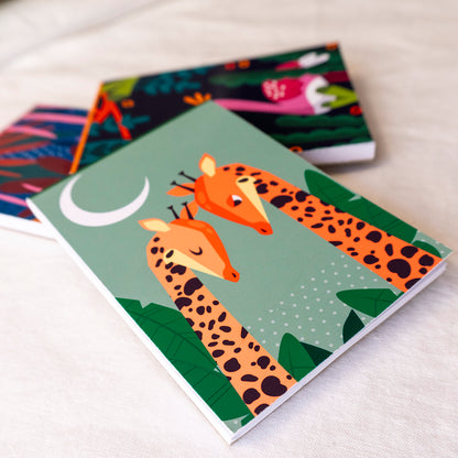 Set di 3 Block Notes Jungle - 7x11cm - 50 fogli cad