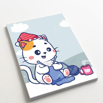 Block Notes Kawaii Winter - 7x11cm - 50 fogli