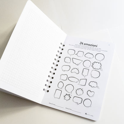 Set Book Money, 46 Sfide differenti per risparmiare, Block-notes, penna, busta risparmio  - Mod Cow
