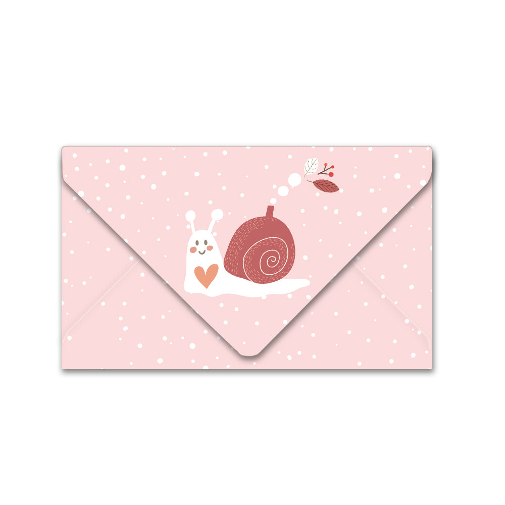 Buste Portasoldi BookMoney sfida risparmio 16,3x9,8cm - mod. Snail