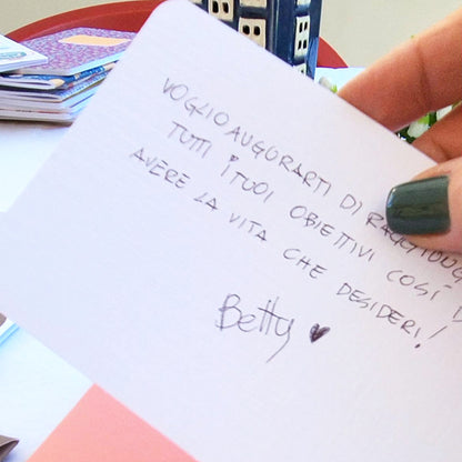 Set di biglietti di auguri - Orme di inchiostro