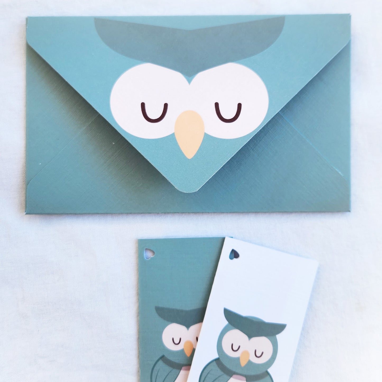 Set di biglietti di auguri - Orme di inchiostro