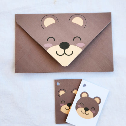 Set di biglietti di auguri - Orme di inchiostro