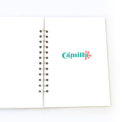 Quaderno personalizzato con il tuo nome - Modello Camilla