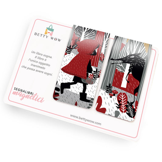 Segnalibri magnetici Cappuccetto Rosso - 4x8cm