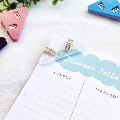 Clip Corner Pop - Fermafogli - vari colori