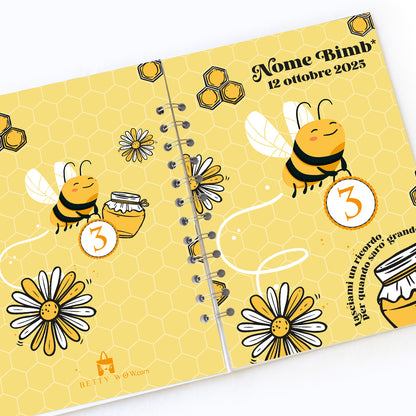 Quaderno dei ricordi con il nome - Idea Compleanno - mod. Bee