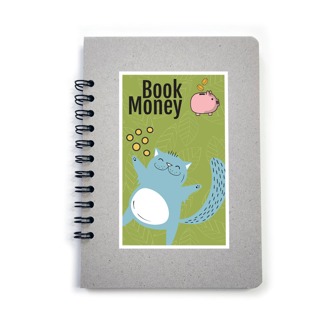 Book Money, 46 Sfide differenti per risparmiare  - Mod. Lazy Cat