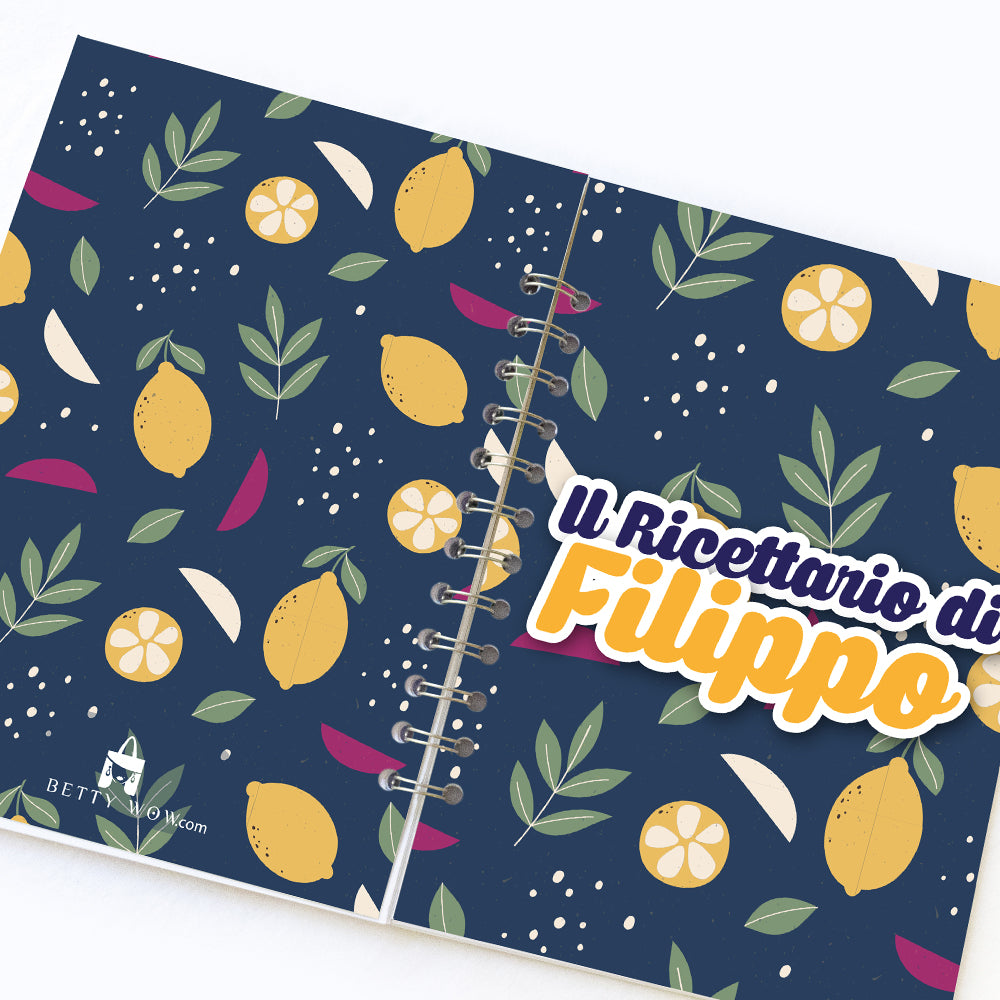 Ricettario con il tuo nome - Mod. Filippo