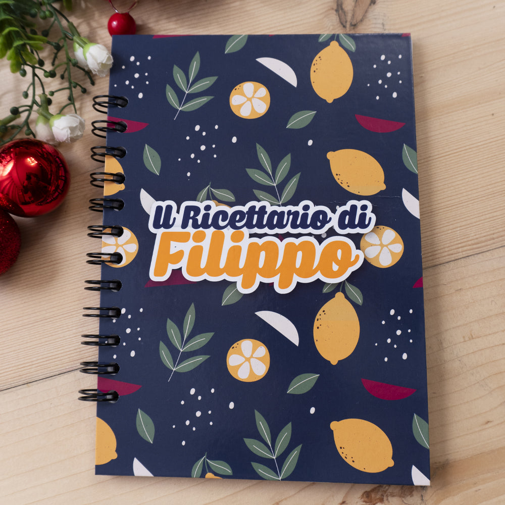 Ricettario con il tuo nome - Mod. Filippo