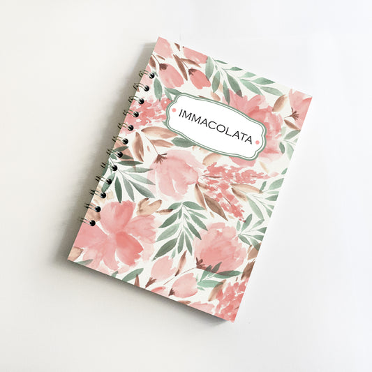 Quaderno personalizzato con il tuo nome - Modello Immacolata