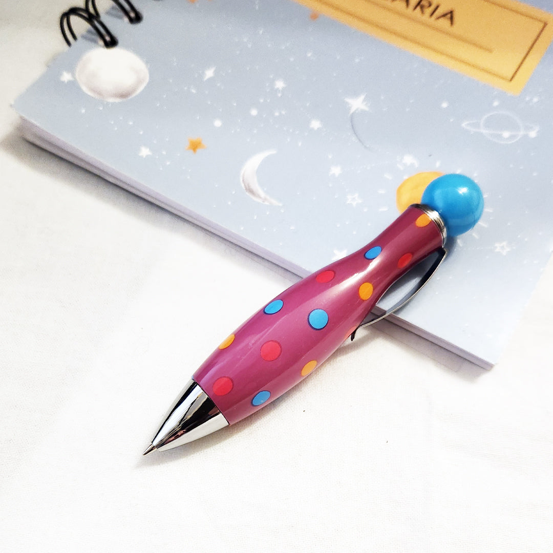 Penna paccottella pois fucsia
