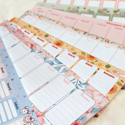 Planner settimanale Weekly Tulip - 28x9cm