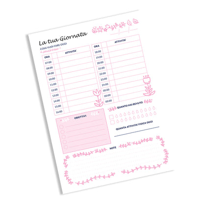 Planner Giornaliero Buone Abitudini A4  download gratuito - mod.6