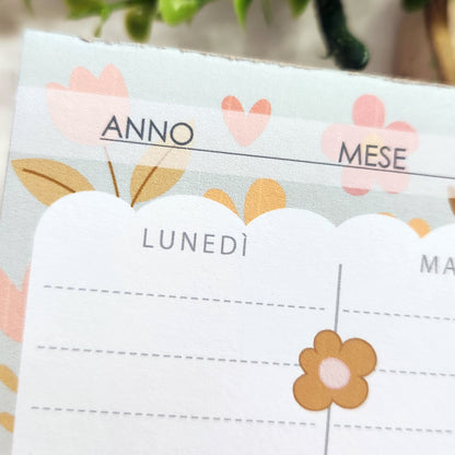 Planner settimanale Weekly Tulip - 28x9cm