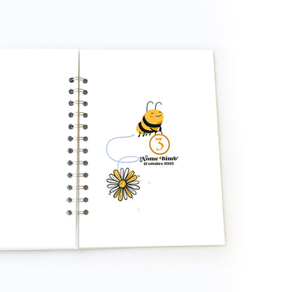 Quaderno dei ricordi con il nome - Idea Compleanno - mod. Bee