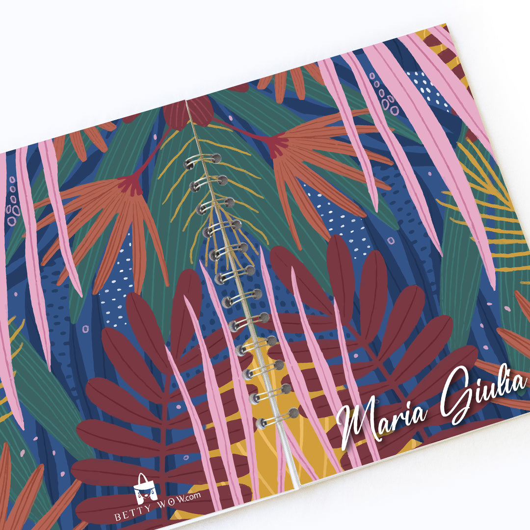 Quaderno personalizzato con il tuo nome - Mod. Jungle Maria Giulia