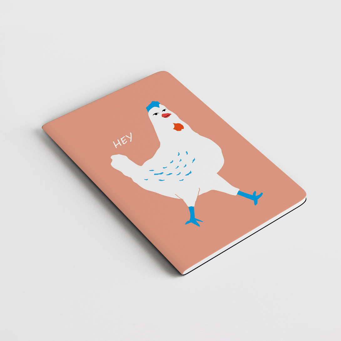 Quaderno a righe "I Ruvidi ONE" - 13x18cm - Copertina telata - Mod. HEY hen